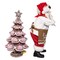 Kurt Adler 10.5-Inch Fabriché Santa Decorating Gingerbread Tree, 2-Piece Set